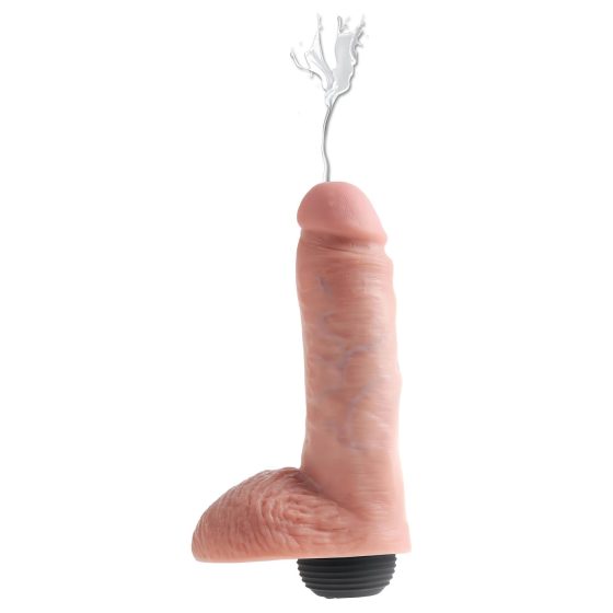 King Cock 8 - Lifelike Squirting Dildo (20cm) - Natural