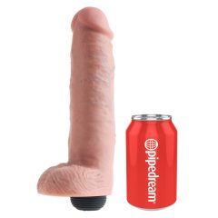 King Cock 10 - lifelike squirting dildo (25cm) - natural