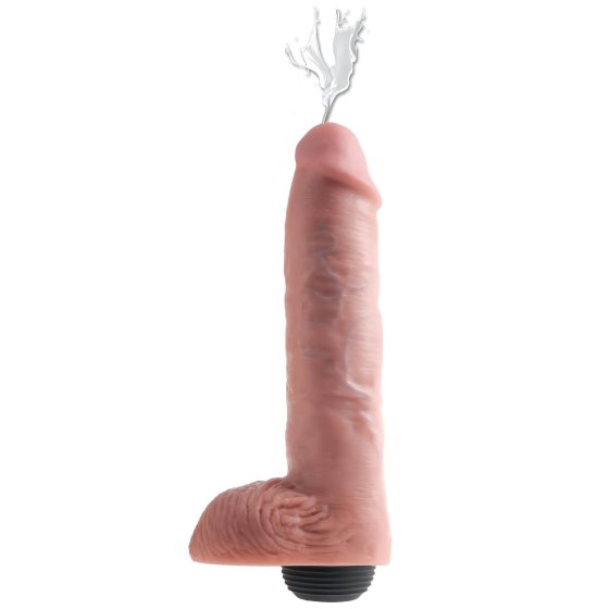 King Cock 11 - Realistic Squirting Dildo (11 Inches) - Natural