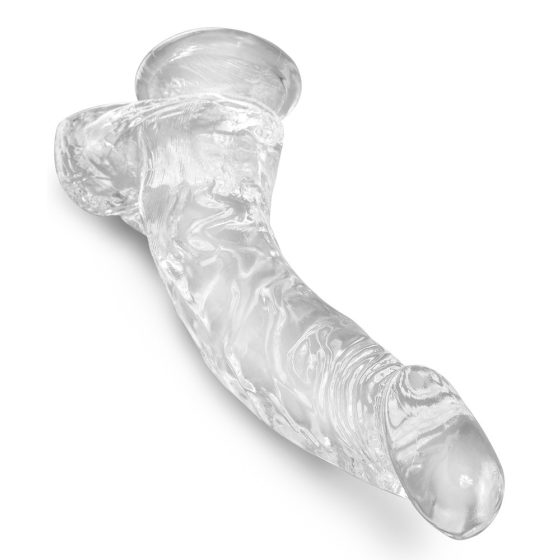 King Cock Clear with Suction Cup and Balls - 7.5 Inch Dildo