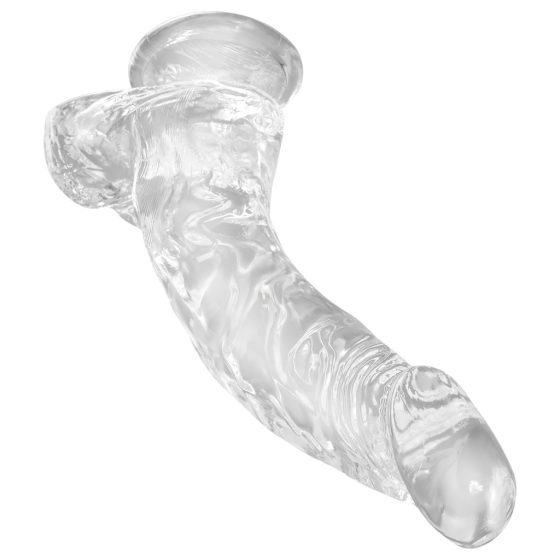 King Cock Clear with Suction Cup and Balls - 7.5 Inch Dildo