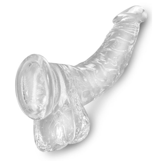 King Cock Clear with Suction Cup and Balls - 7.5 Inch Dildo