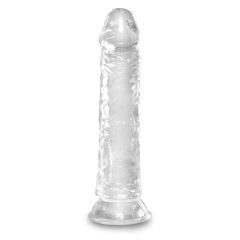 King Cock Clear 8 - Large Suction Cup Dildo (8 inch)