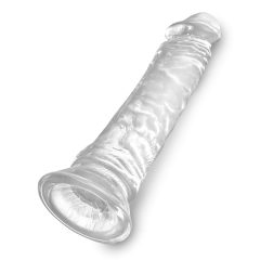 King Cock Clear 8 - Large Suction Cup Dildo (8 inch)