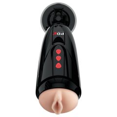   PDX Elite Dirty Talk - Rechargeable Vibrating Masturbator (Black)