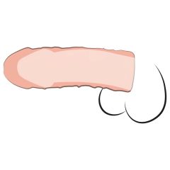   X-TENSION Perfect 1 - Lifelike Penis Extension Sleeve (17.7 cm) - Natural