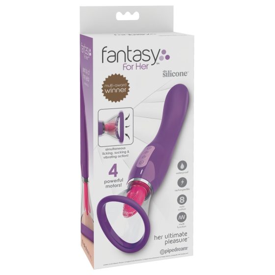 Fantasy - Battery Powered 3in1 Vibrator (Purple)