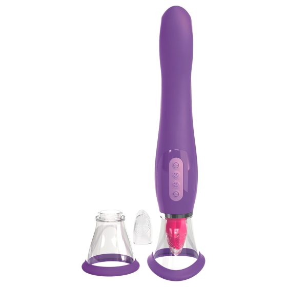 Fantasy - Battery Powered 3in1 Vibrator (Purple)