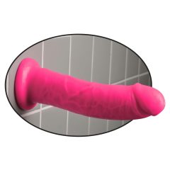 Dillio 8 - Realistic Suction Cup Dildo (20cm) - Pink