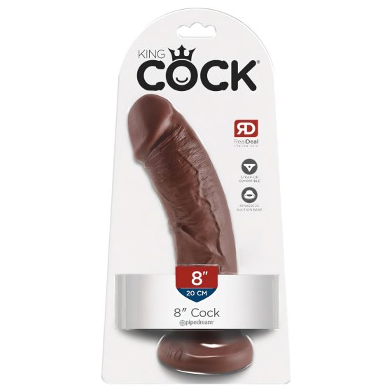 King Cock 8 Dildo (20cm) - Brown"