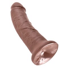 King Cock 8 inch Dildo - Brown