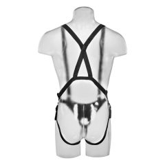   King Cock Strap-on 10 - hollow dildo with strap-on harness (25cm)