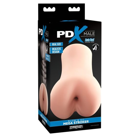 / PDX Blow & Go Mega Stroker - Realistic Artificial Butt (Natural)