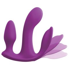   3Some Total Ecstasy - Rechargeable, Radio-Controlled Triple Vibrator (Purple)