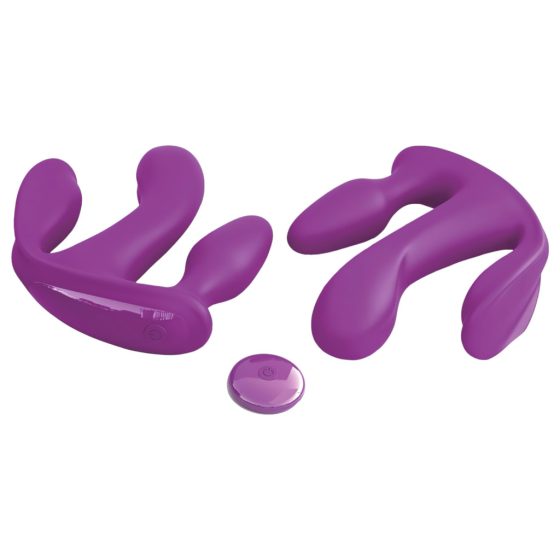 3Some Total Ecstasy - Rechargeable, Wireless Triple Vibrator (Purple)