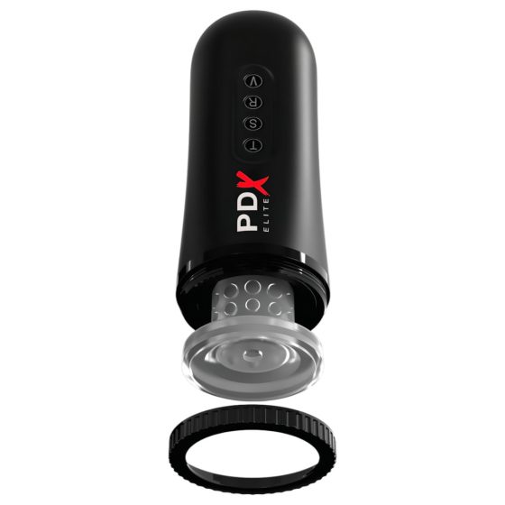 PDX Moto Blower - Suction, Vibrating Masturbator (Black)