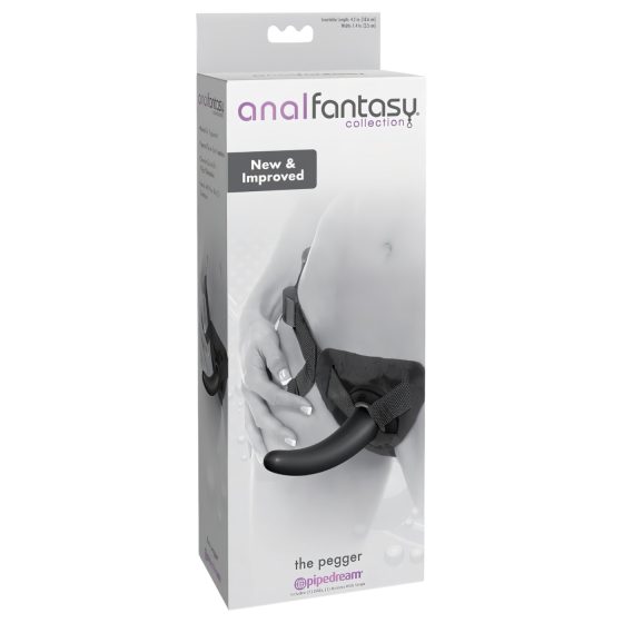 Anal Fantasy The Pegger - Strap-On Dildo (Black)