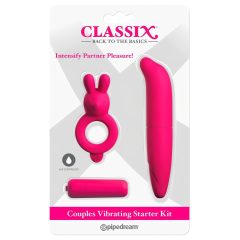 Classix Waterproof Vibrator Set - 3 Pieces (Pink)