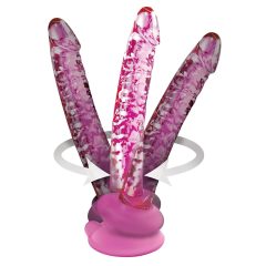 Icicles No. 86 - Penis Glass Dildo (Pink)