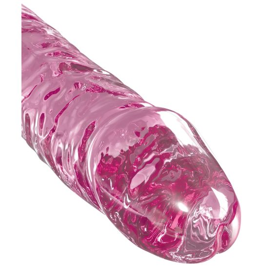 Icicles No. 86 - Pink Glass Penis Dildo