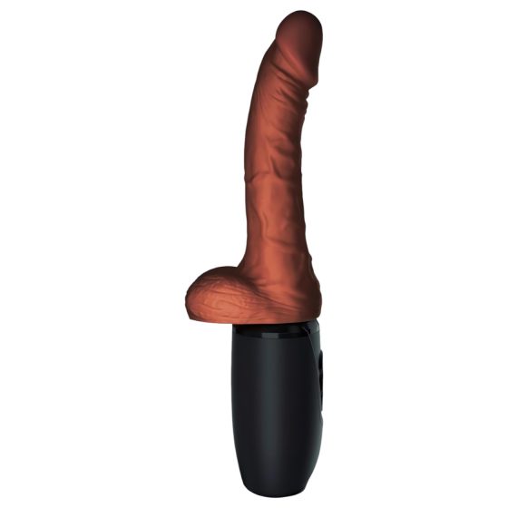 King Cock Plus 7.5 - Thrusting Vibrator with Balls (Brown)