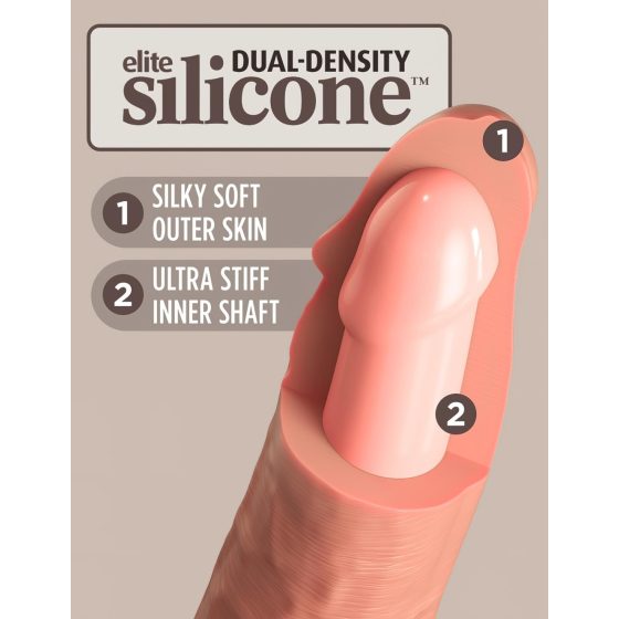 King Cock Elite 6 - Suction Cup Realistic Dildo (6 inches) - Natural