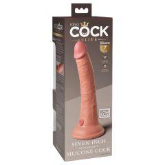   King Cock Elite 7 - Suction Cup Realistic Dildo (7 inch) - Natural