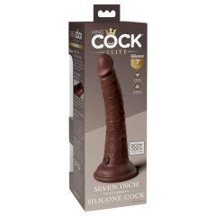   / King Cock Elite 7 - Suction Cup Realistic Dildo (7 inches) - Brown