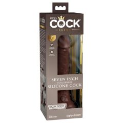   / King Cock Elite 7 - Suction Cup Realistic Dildo (7 inches) - Brown