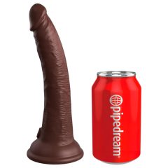   / King Cock Elite 7 - Suction Cup Realistic Dildo (7 inches) - Brown