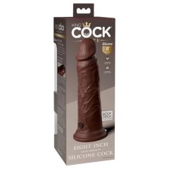   King Cock Elite 8 - Realistic Suction Cup Dildo (8 inches) - Brown