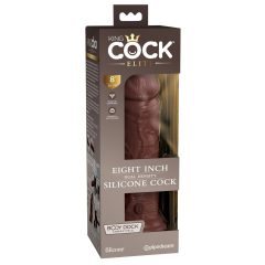   King Cock Elite 8 - Realistic Suction Cup Dildo (8 inches) - Brown