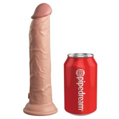   King Cock Elite 9 - Radio controlled, lifelike vibrator (23cm) - natural