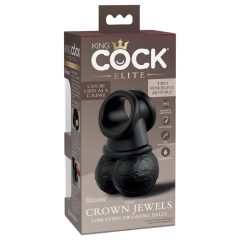 King Cock Crown Jewels - Vibrating Penis Ring (Black)