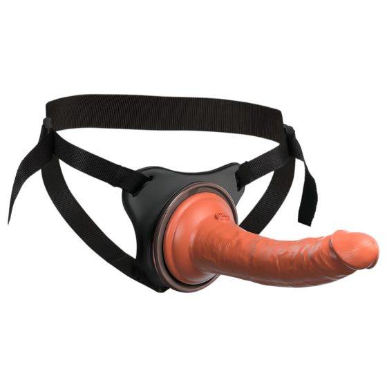 King Cock Elite Comfy - Strap-on Dildo with Harness (Dark Natural)