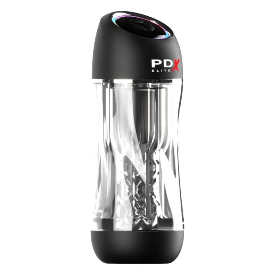 PDX ViewTube Pro - Suction Vibrating Masturbator (Black)