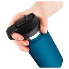   Pocket Pleaser Flask - Artificial Vagina in a Bottle (Blue-Natural)