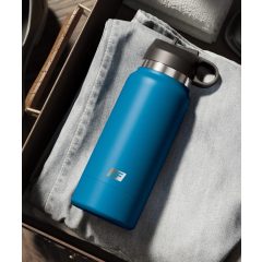  Pocket Pleaser Flask - Artificial Vagina in a Bottle (Blue-Natural)