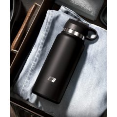 Wood Flask Thrill Seeker - Masturbator in Bottle (Black)