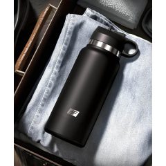 Wood Flask Thrill Seeker - Masturbator in Bottle (Black)