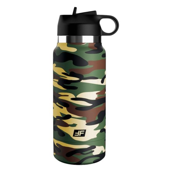 Happy Campter Masturbator Flask - Green and Black