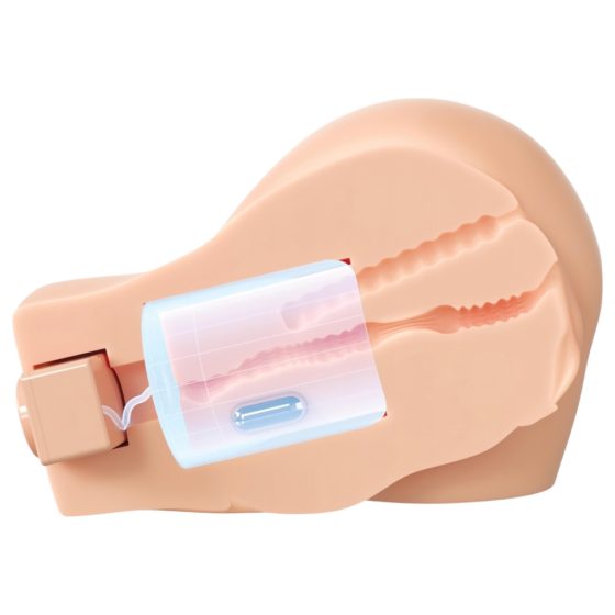 PDX Elite - Suction and Vibration 2-in-1 Masturbator (Natural)