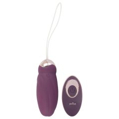   Javida - Radio-Controlled Rotating Beaded Vibrating Egg (Purple)