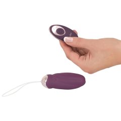   Javida - Radio-Controlled Rotating Beaded Vibrating Egg (Purple)