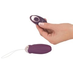   Javida - Radio-Controlled Rotating Beaded Vibrating Egg (Purple)