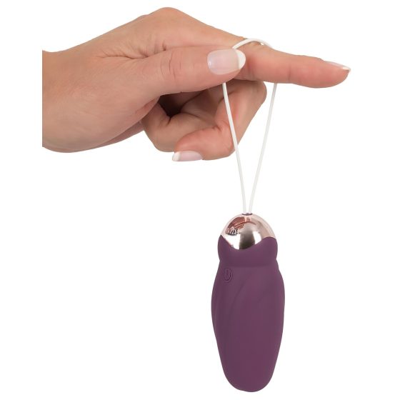 Javida - Radio-Controlled Rotating Beaded Vibrating Egg (Purple)