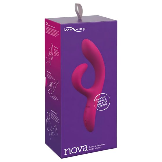 We-Vibe Nova 2 - Rechargeable, Smart, Waterproof Rabbit Vibrator (Purple)