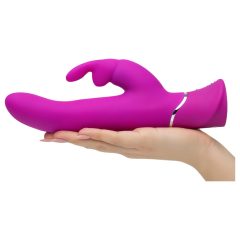   Happyrabbit Rechargeable Waterproof Thrusting Vibrator (Purple)