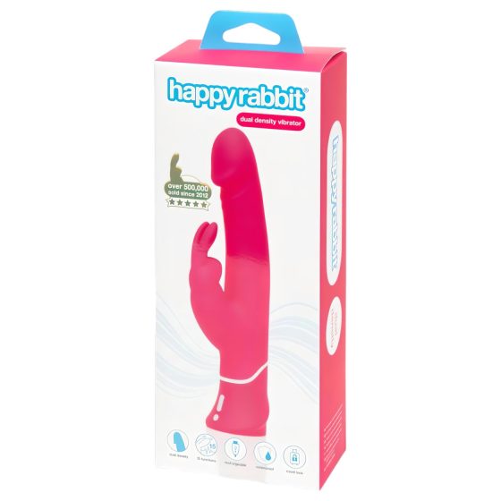 Happyrabbit Dual Density - waterproof, clitoral arm vibrator (pink)