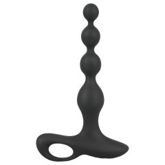 Black Velvet - Beaded Anal Vibrator (Black)